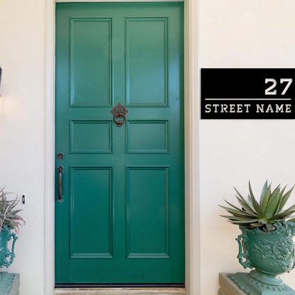 Metal Address Sign
