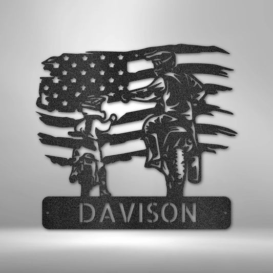 Personalized Motocross Steel Signs for Families