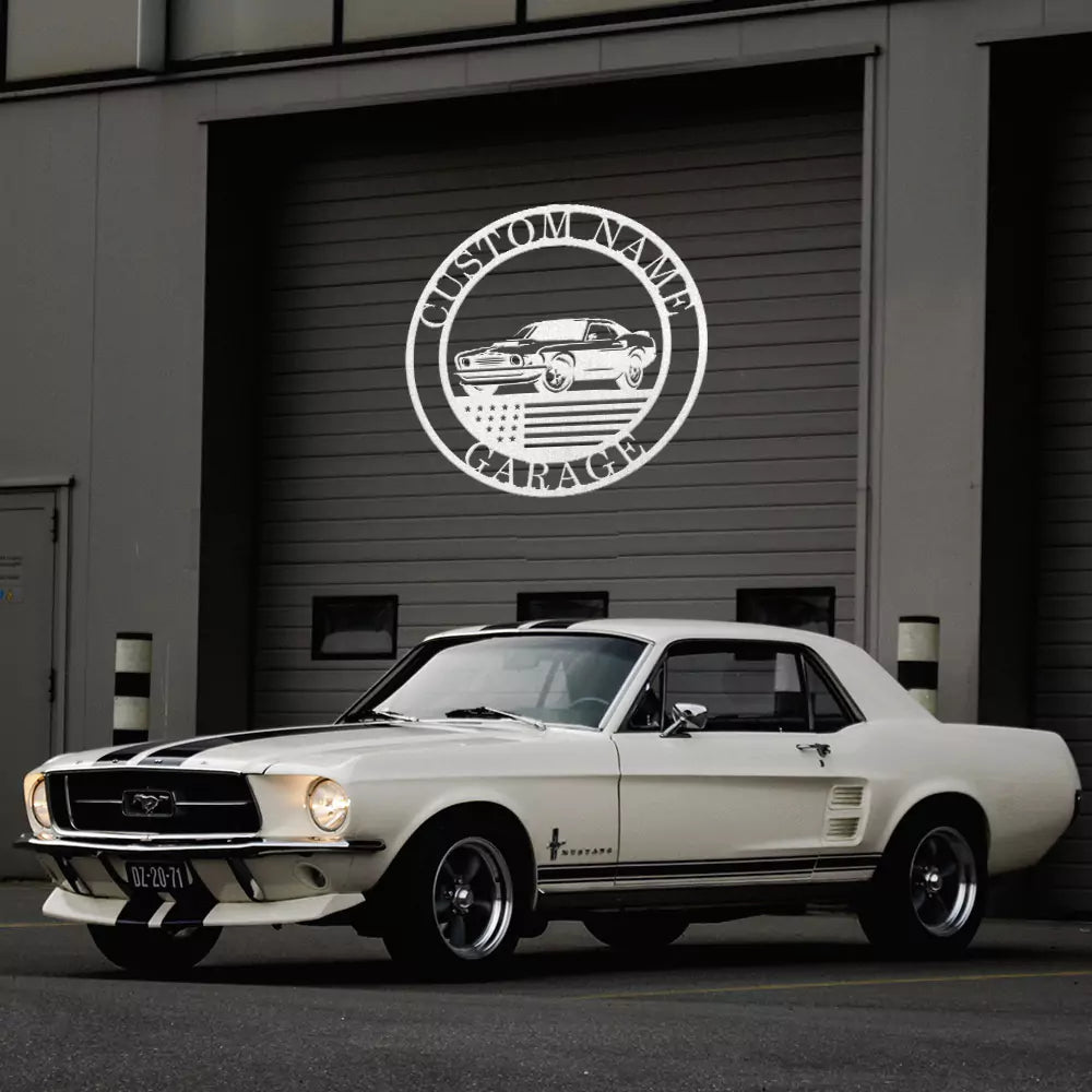 Custom Car Metal Sign for Garage