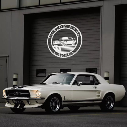 Custom Car Metal Sign for Garage