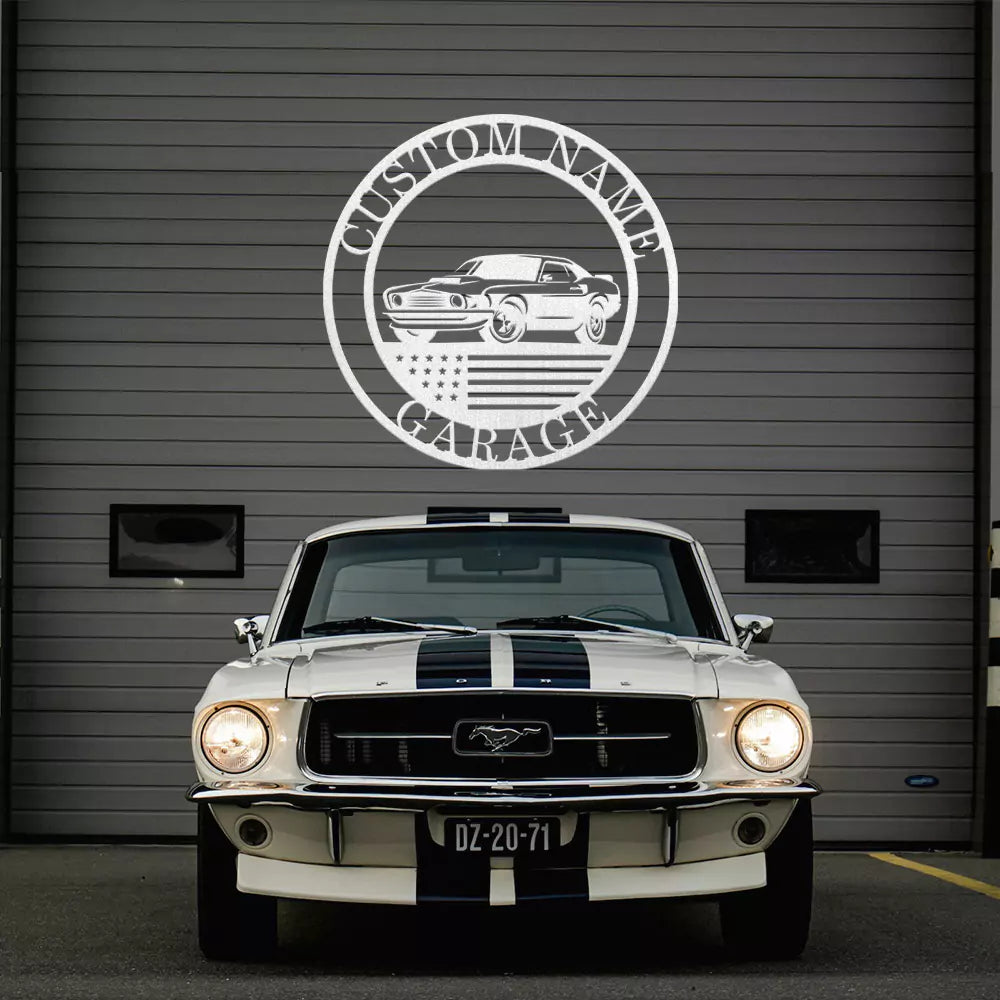 Custom Car Metal Sign for Garage